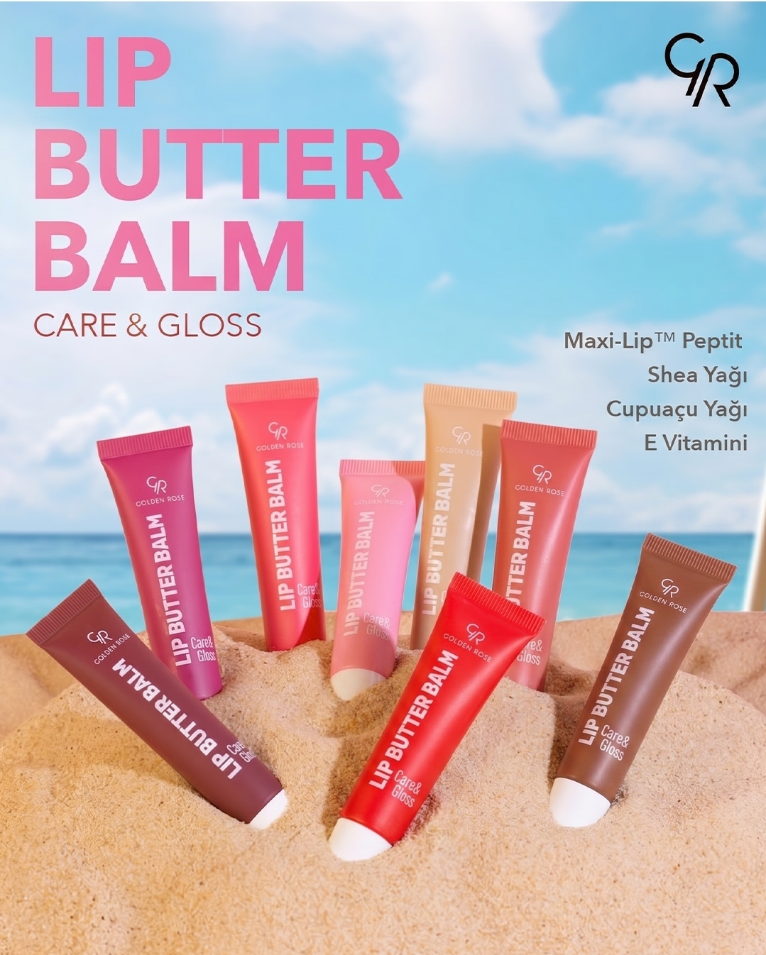 Lip Butter Balm گلدن رز  لیپ باتر بالم گلدن رز