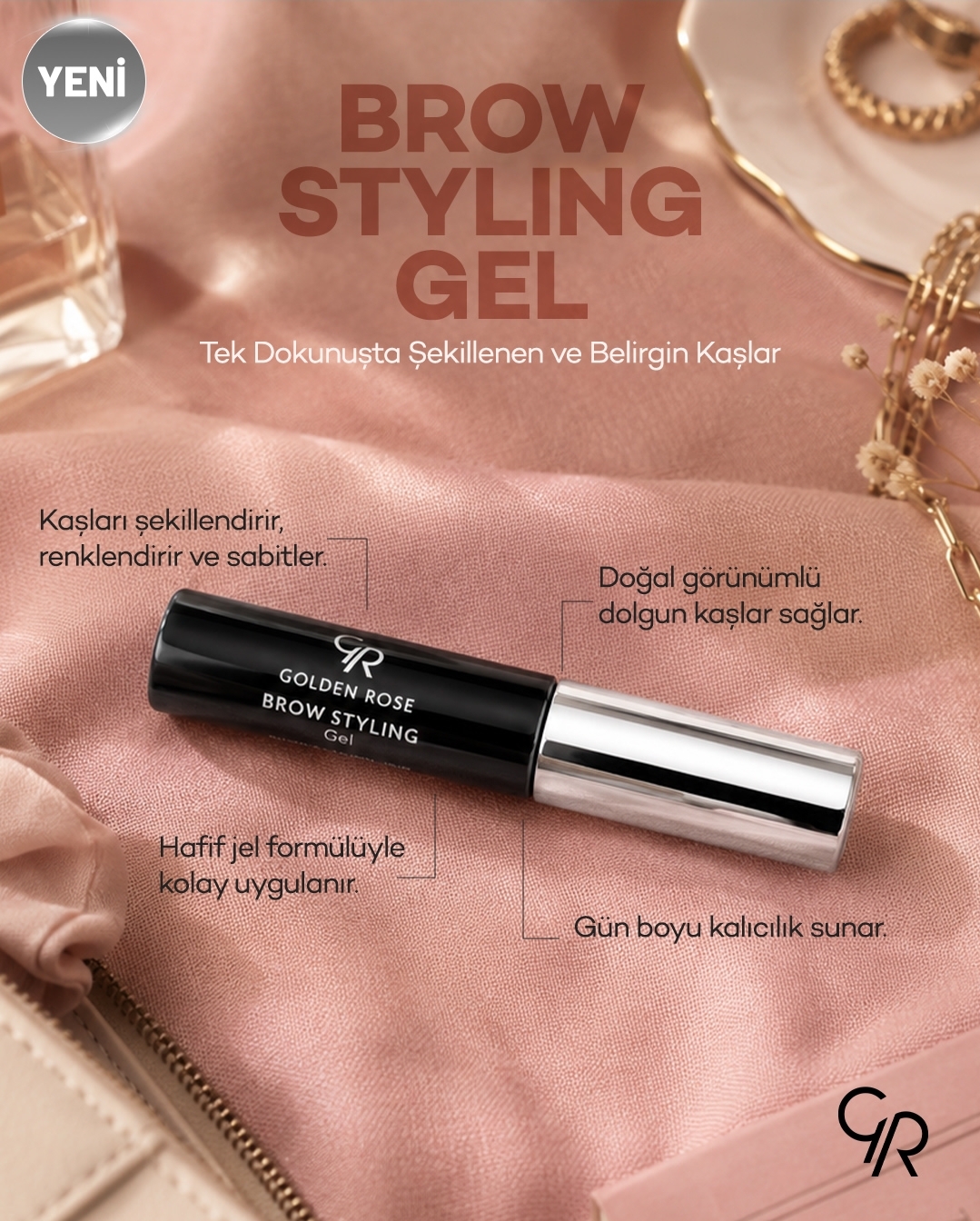 ژل حالت‌دهنده ابرو گلدن رز Brow Styling Gel